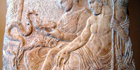 asclepius and hygieia relief asclepius and hygieia relief